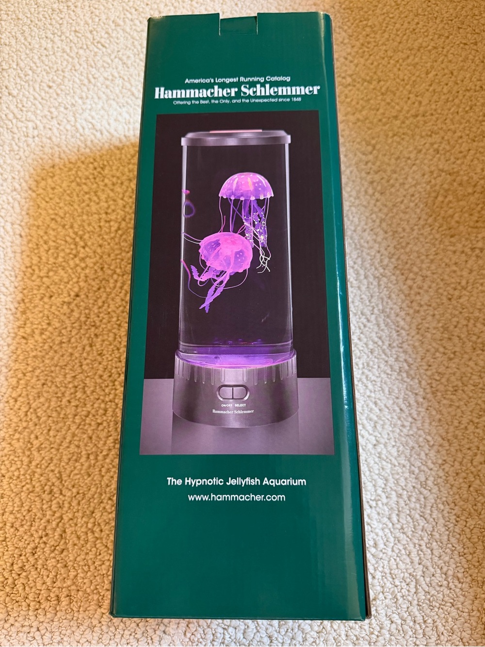 Hammacher Schlemmer Hypnotic Jellyfish Aquarium